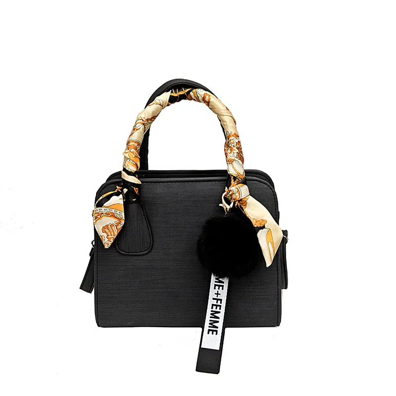 

Women's handbags 2019 fur and wool pendant bag women's Korean edition all-in-one scarf bag simple fashion cross-shoulder handbag, Customizable