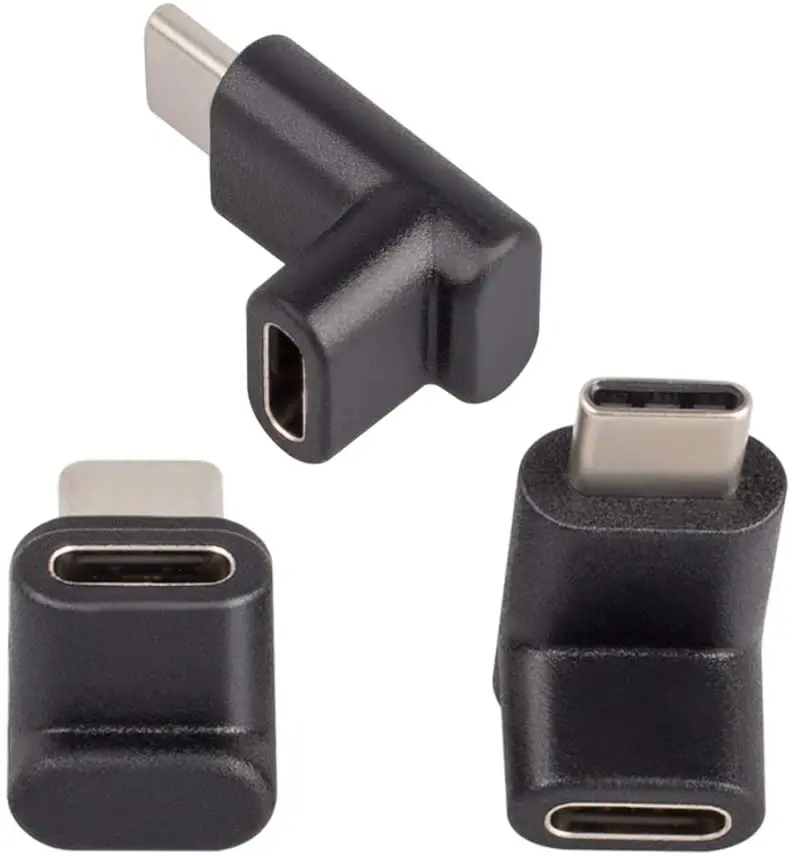 

factory Type-C Male to Female Female to Female Right&Left Angled 90 Degree Extension Adapter for Tablet and Laptop