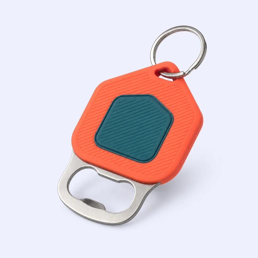 PVC keychain top down view