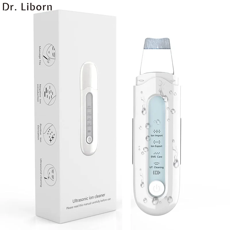 

Wholesale Ultrasound Ion Deep Facial Cleansing Machine Remove Blackhead Wrinkle Pore Clean Face Ultrasonic Skin Scrubber