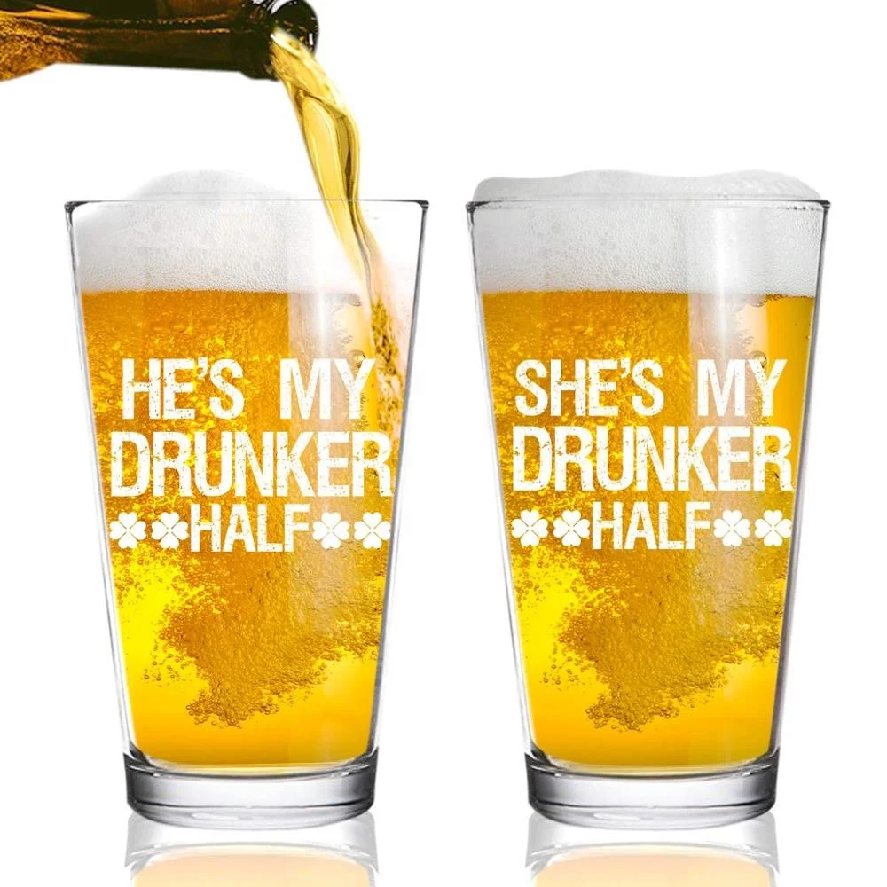 

wholesale 16oz pint glass cup and beer glass with customized design, Customized color