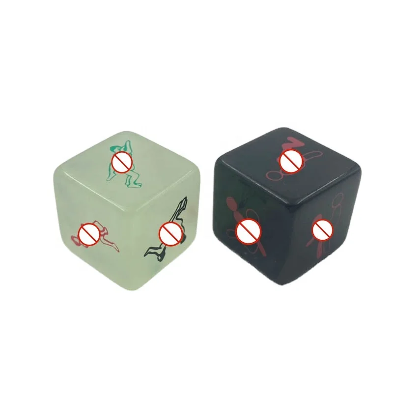 

Sex Toys For Adults 2PCS/Set Funny Glow in Dark Love Dice Couple Lovers Games Erotic Party Gambling Sex Dice