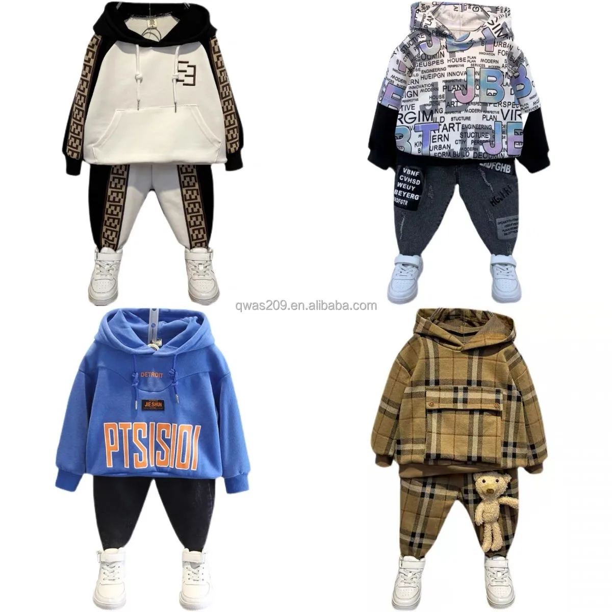 

Children's autumn winter clothing sets hoodie jumper two-piece boys girls hoodies set for kids outfit wear Kids Hoodies Suits