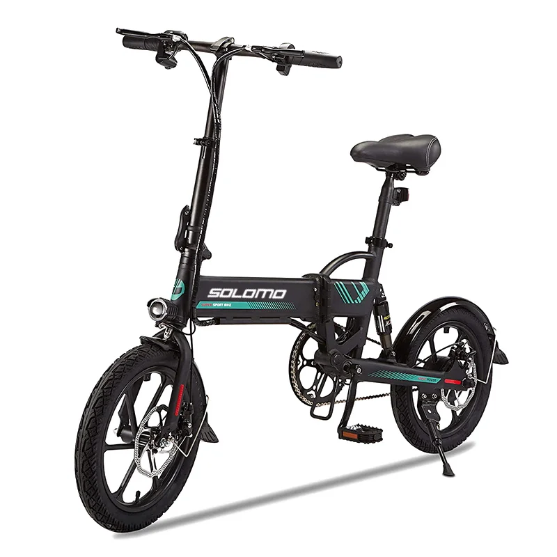 

Electric Folding Bike Electric bicycle Removable Lithium Battery, Black