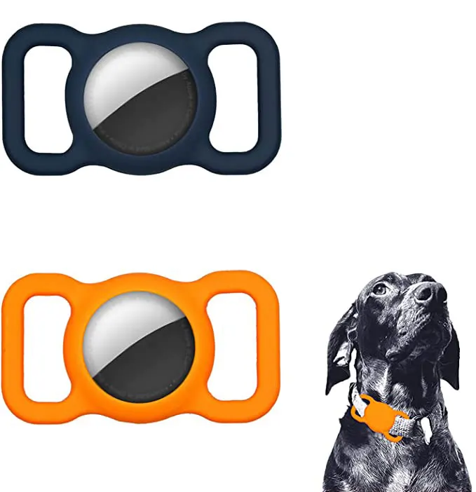 

Protective Case Compatible with Airtag GPS Finder Dog Cat Collar Pet Loop Silicone Case for Apple Airtag