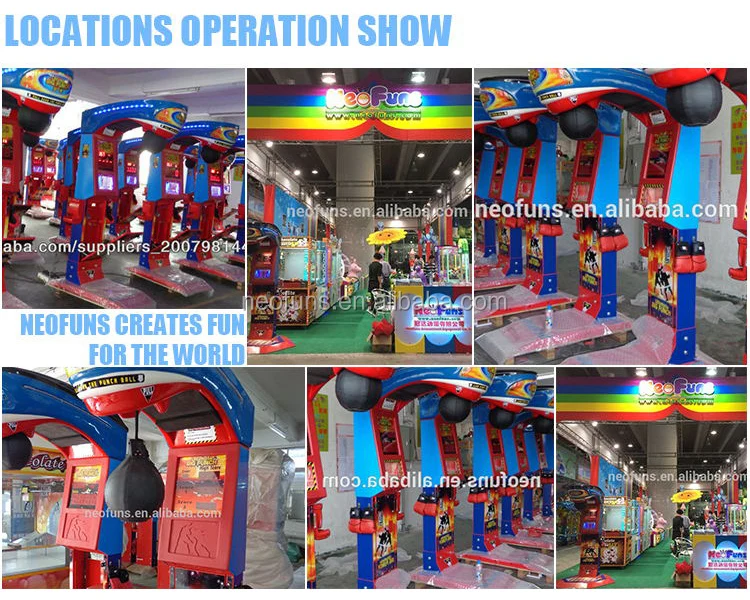 Click Me!hot Boxing Machine / Punch Bag Game Machine / Boxing Game (ce