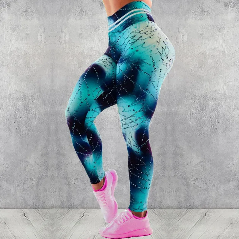 

New Printing Tight Compression Pants Quick Dry Lady Fitness Wear Women Sport Leggings Yoga Pants, As picture shows