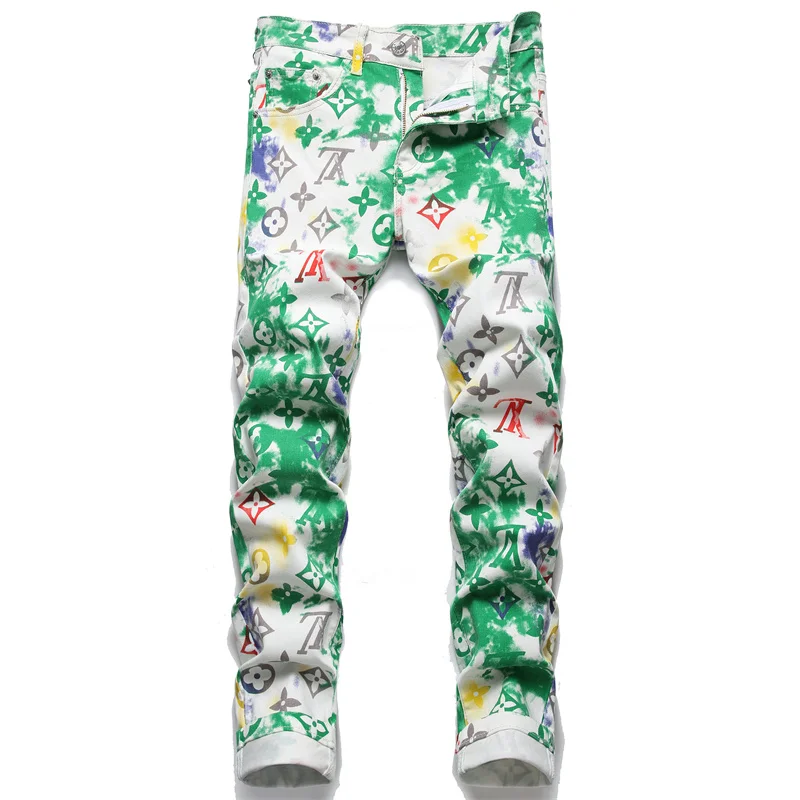 

AIPA New European And American Pants Digital Printed Fashion Men S Jeans, Customized color