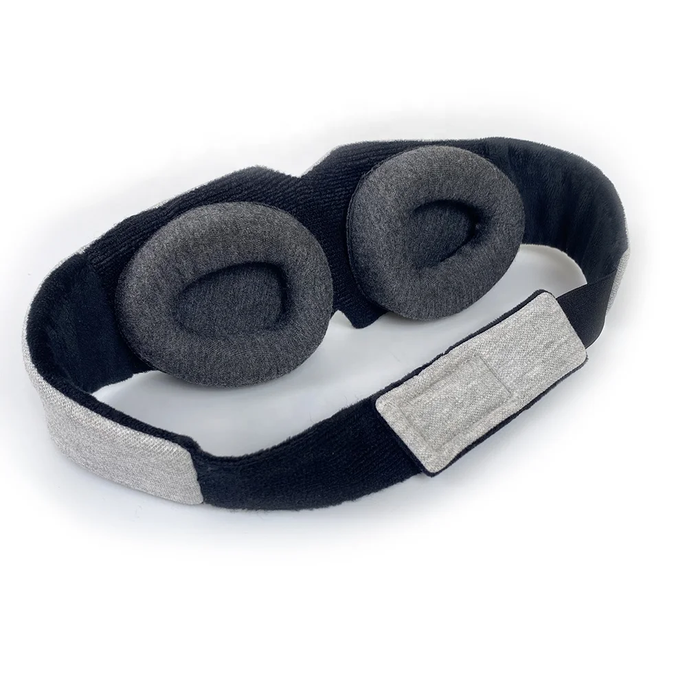 

Private Label Soft Linen Eye Cover Eyemasks With Adjustable Strap Memory Foam 3D Sleep Eye Mask
