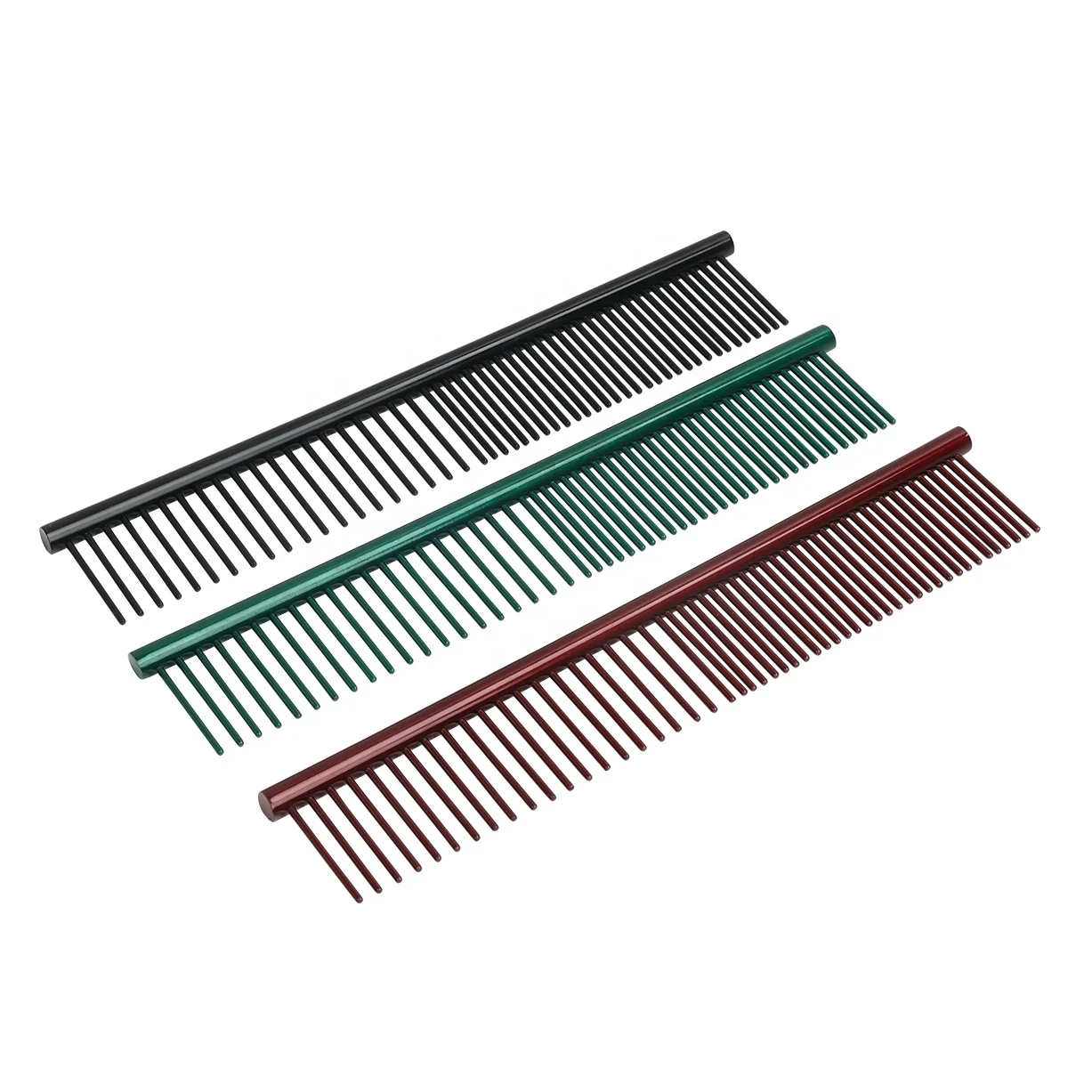

Factory Wholesale Custom Logo Stainless Steel Cat Pin Hair Comb Metal Dog Pet Grooming Comb