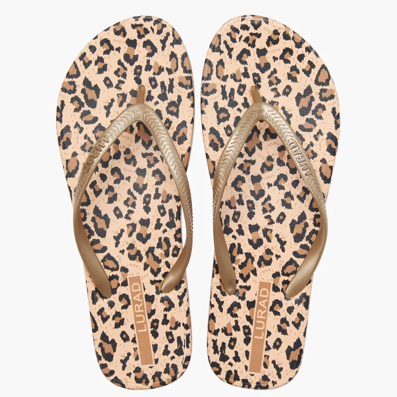 

Zebra pattern Slippers Summer Beach Flip Flop Rubber Wedge Sandals Leopard Flip Flop