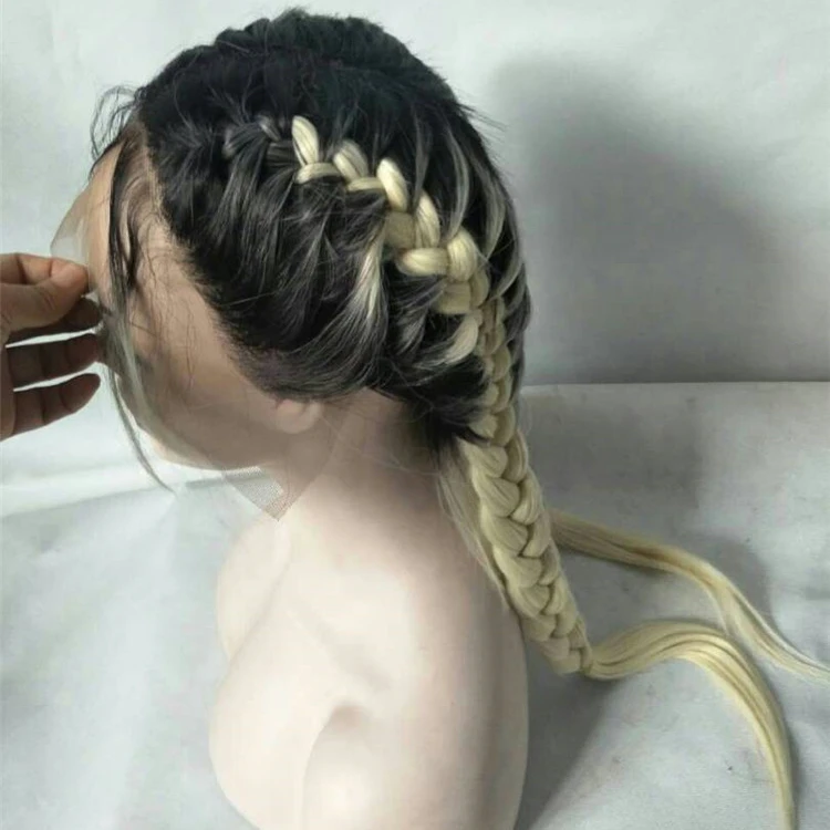 

Top quality synthetic wigs braiding lacefront wig synthetic for black women synthetic