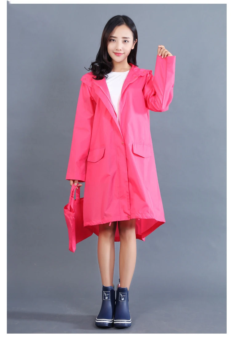 女孩时尚雨披成人女士雨衣风衣