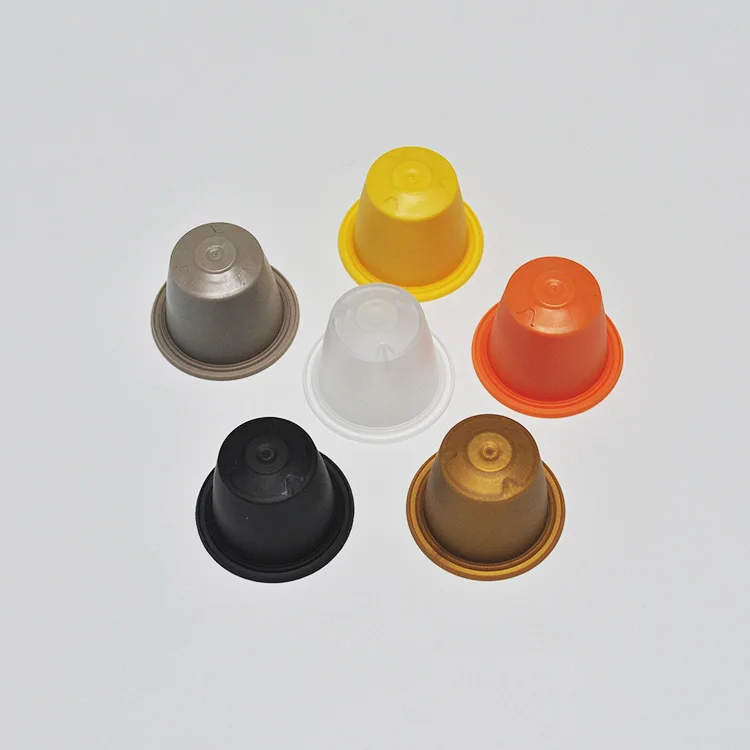 15毫升便携式彩色一次性pp塑料空咖啡胶囊,带热封箔盖