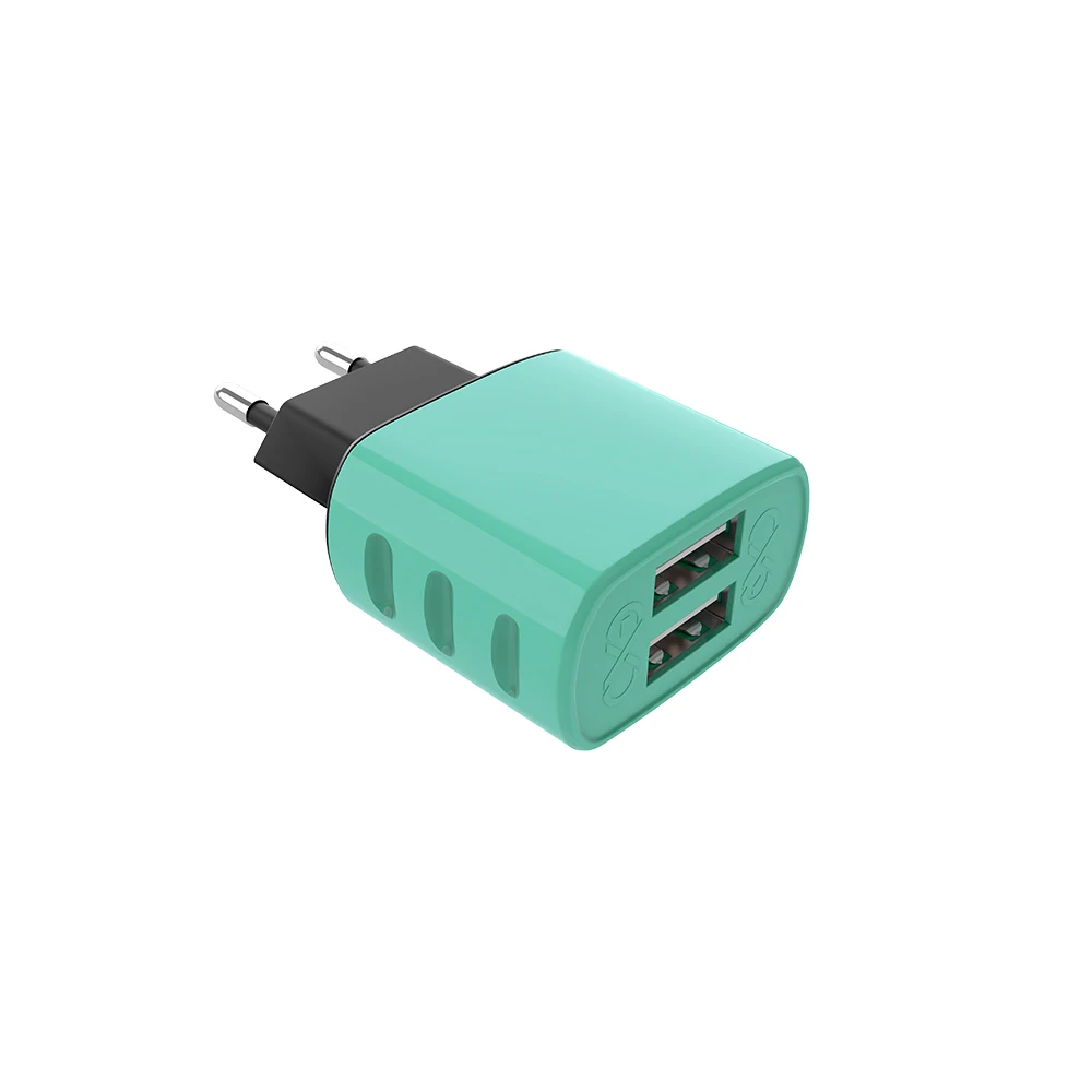 

EU US 12w 5v 2a 2.4a usb wall charger aukey wall charger for apple iphone, Black/white/pink/green/blue/light blue/dark blue/red/purple