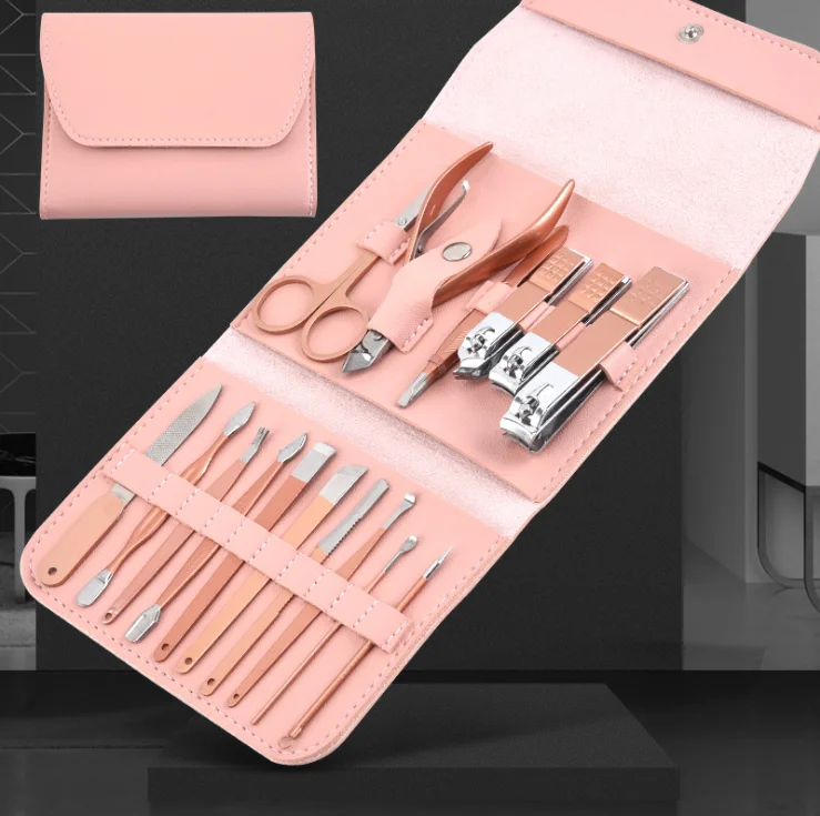 

Professional Nail Supplies Leather Bag Nail Manicure Pedicure Set Tools