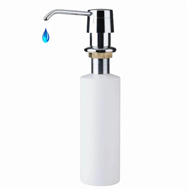 Stainless Steel Kitchen Sink Soap Dispenser With 350/500/1000ml Bottle