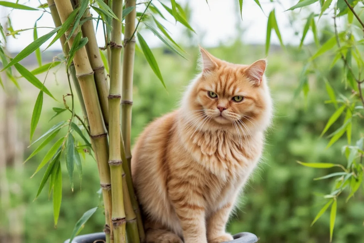 do cats eat bamboo plants