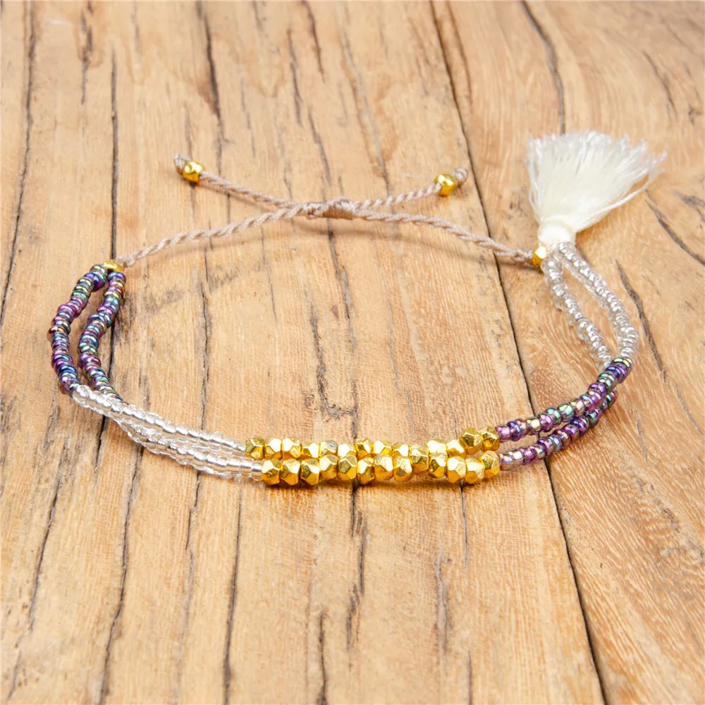 

Wholesale Fashion Fringe Ladies Ethnic Beach Bohemia Bracelet MGB Beads Bracelet, Mix