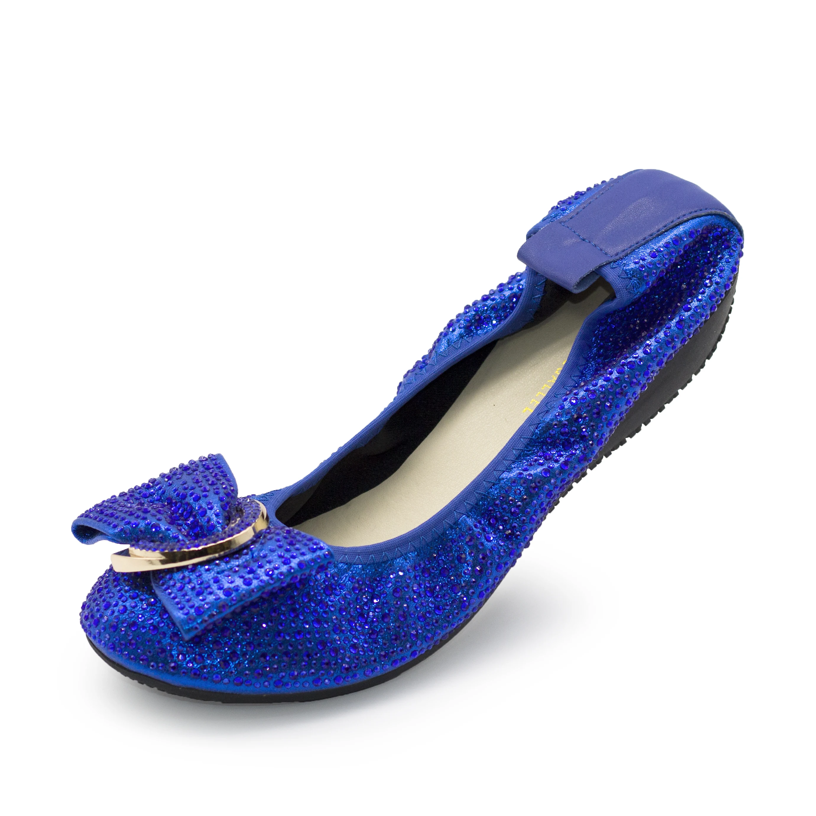 

Fancy Elastic Band Semicircle Women'S Flat Dress Shoes For Flat Feet