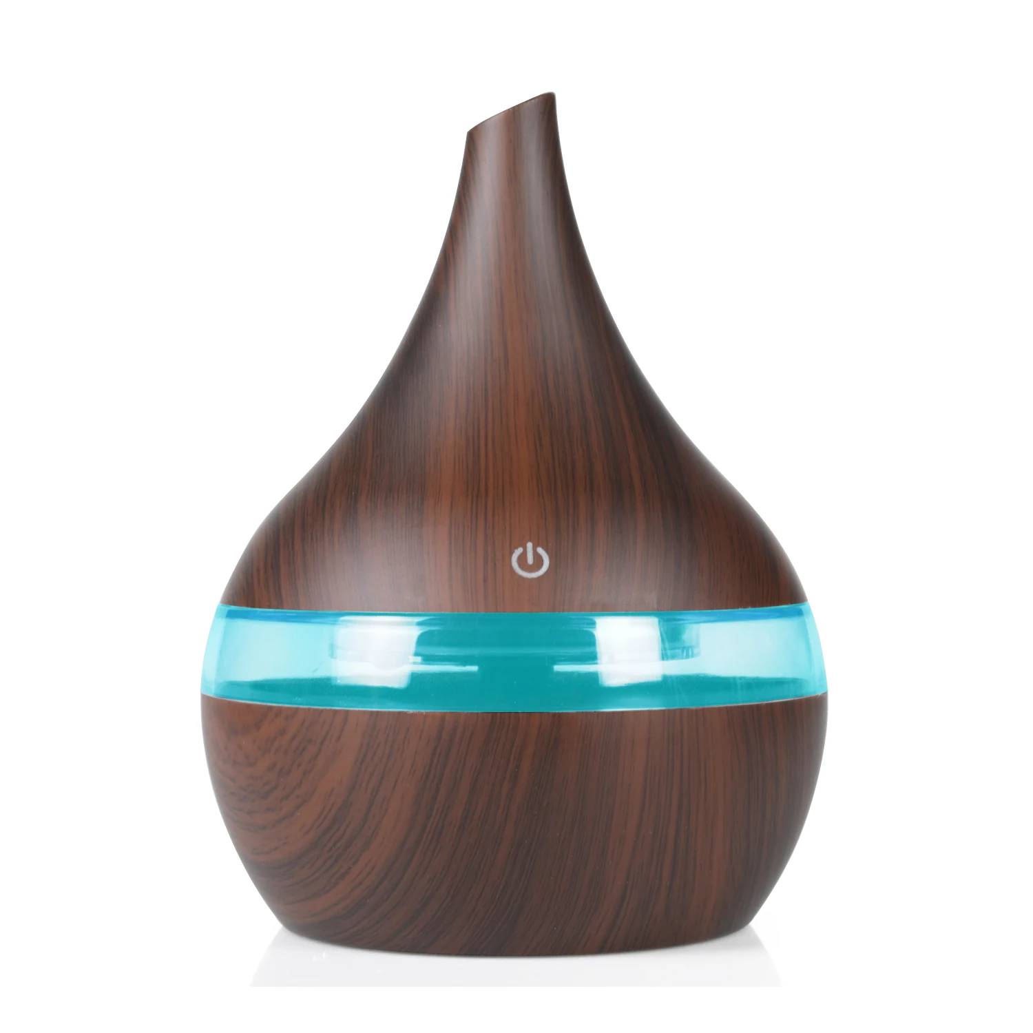 

USA Free Shipping Humidifier Wood Grain Touch Control USB Ultrasonic Humidifier Portable Air Diffuser With 7 Color Lamp