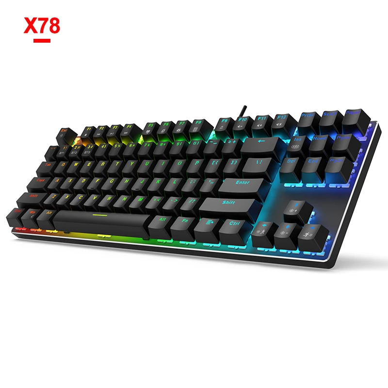 

Wholesale 87 Keys Layout RGB Backlight Gaming Wired Bt Trimode Mechanical Keyboard Wireless Gamer Keyboard