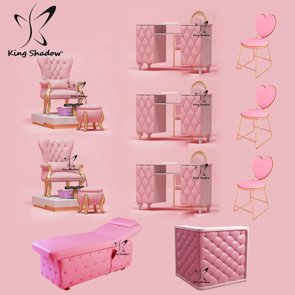 

luxury salon furniture set nail chair manicure spa furniture package spa and salon