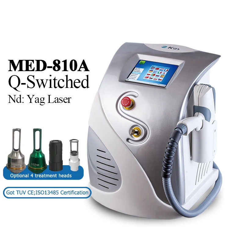 

2021 new china portable medical Laser tattoo removal q switch nd yag laser machine price med 810a KES/tattoo removal device