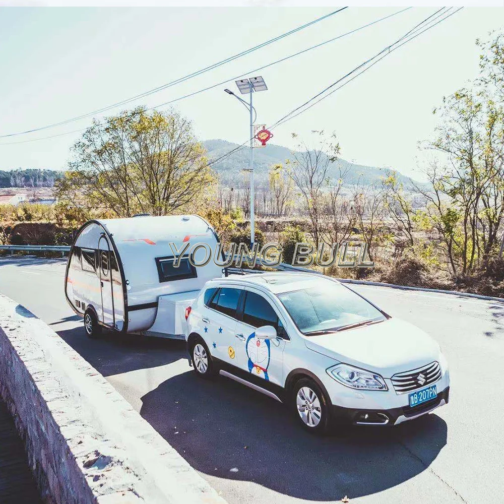 

rvs & campers Light vintage caravan with bathroom in touring area, Silver