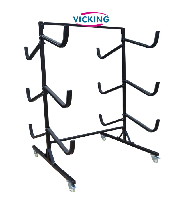 

Deluxe Freestanding Heavy Duty Kayak Rack 6 Kayak Storage, Black