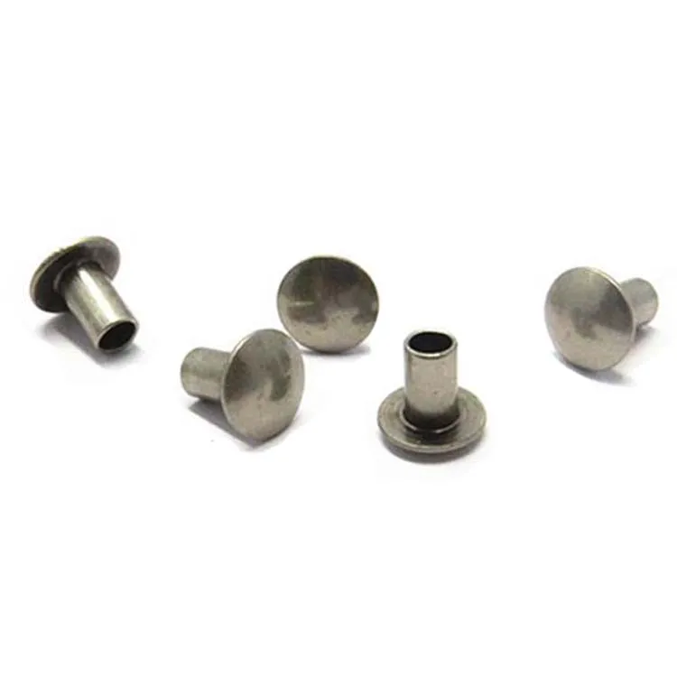 

6mm Iron Pop Flat Head Rivet For Cloth, Nickle
