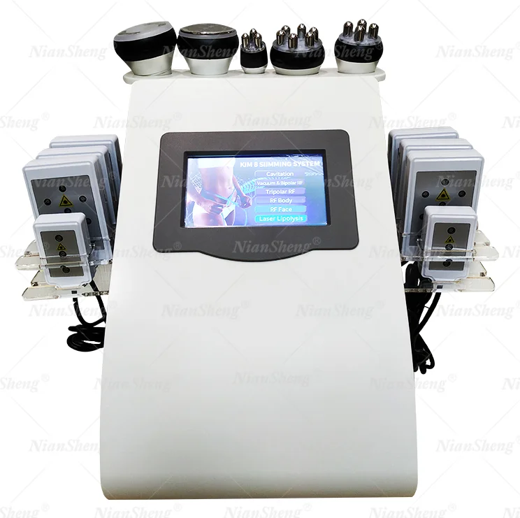 

6 in 1 High Quality Kim 8 New Ultra Cavitation Rf Vacuum ultrasonic 40k cavitation Slimming Machine