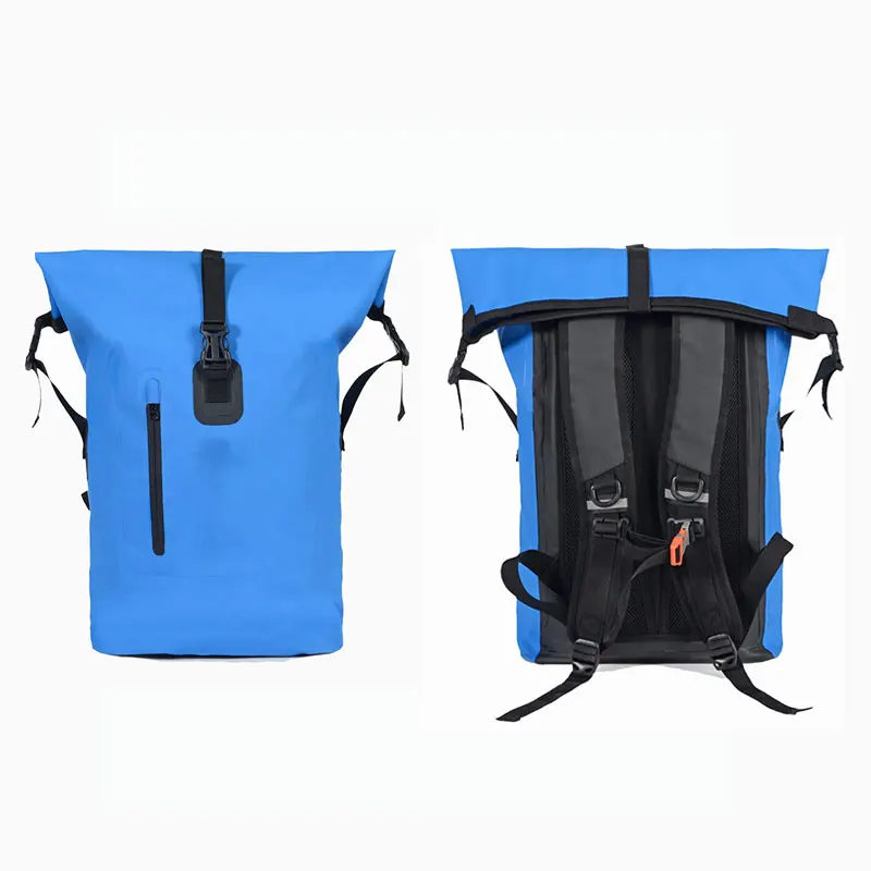

High Quality Waterproof Dry Sack Roll Top Floating Backpack, Yellow blue black