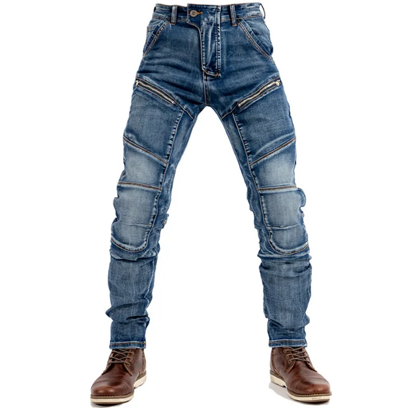 

AIPA Straight Zipper Men Denim Casual Trousers Custom Trendy Biker Jeans Cool Fashion Slim Fit Men Denim Jeans, Customized color
