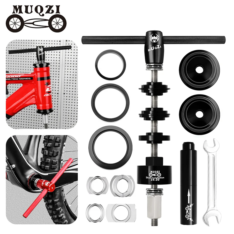 MUQZI MTB Bike Bottom Bracket Bearing Assemble Disassemble and Headset Press-in Tool Road Bicycle Tool Kit