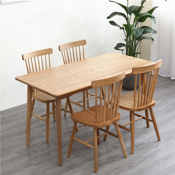 Solid Wood Japanese Dining Table Small Family Dining Room Table And ...