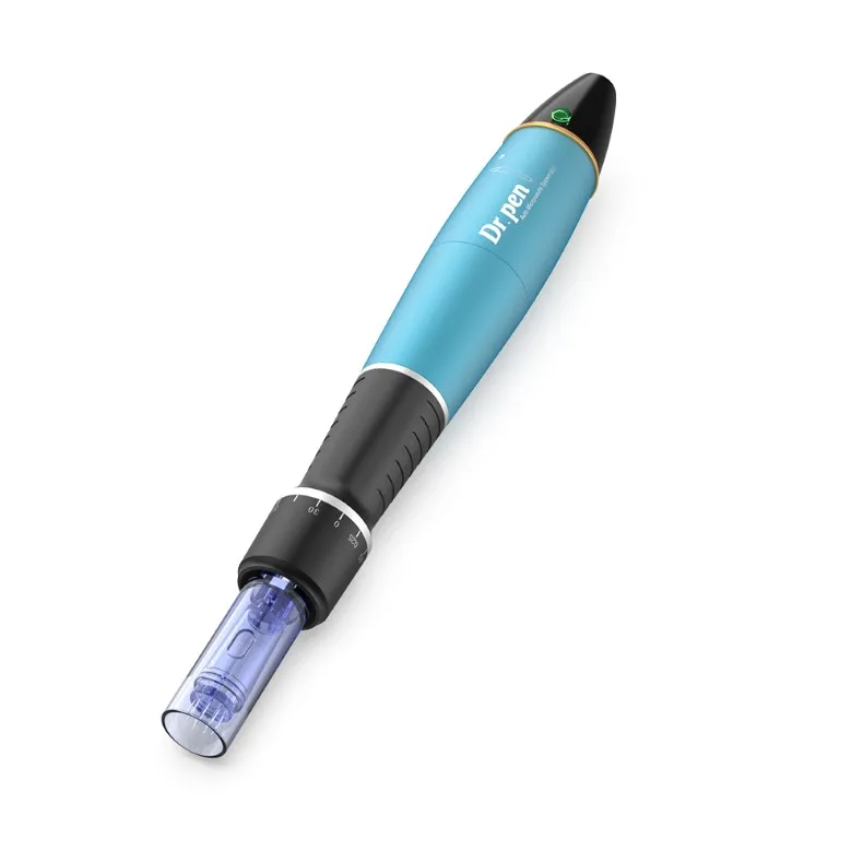 

Hot Sale Derma Pen A1 Wired Electric Pen Microneedling Pen Ultima A1 Home Use, Silver and blue