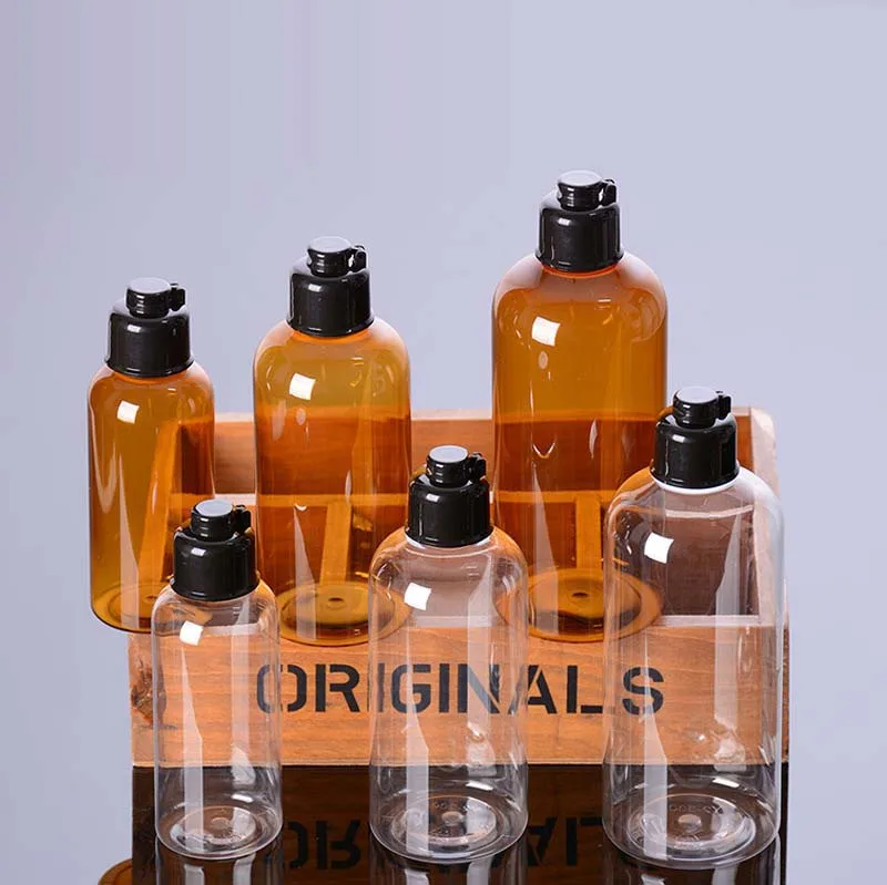 

200ml pet cosmetic bottle clear capping