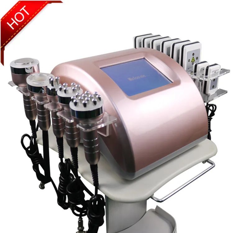 

Sxkeysun Vacuum Ultrasonic Cavitation Multipolar 40khz Cavitation Device 6in 1 Cavitation Machine, Rose gold