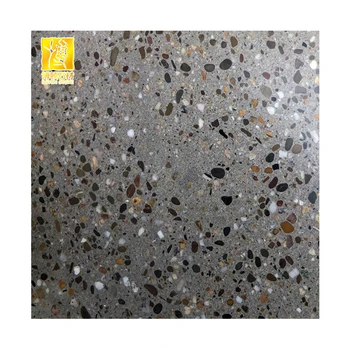 Dark Grey Polished Terrazzo Flooring Tiles Buy Terrazzo Flooring