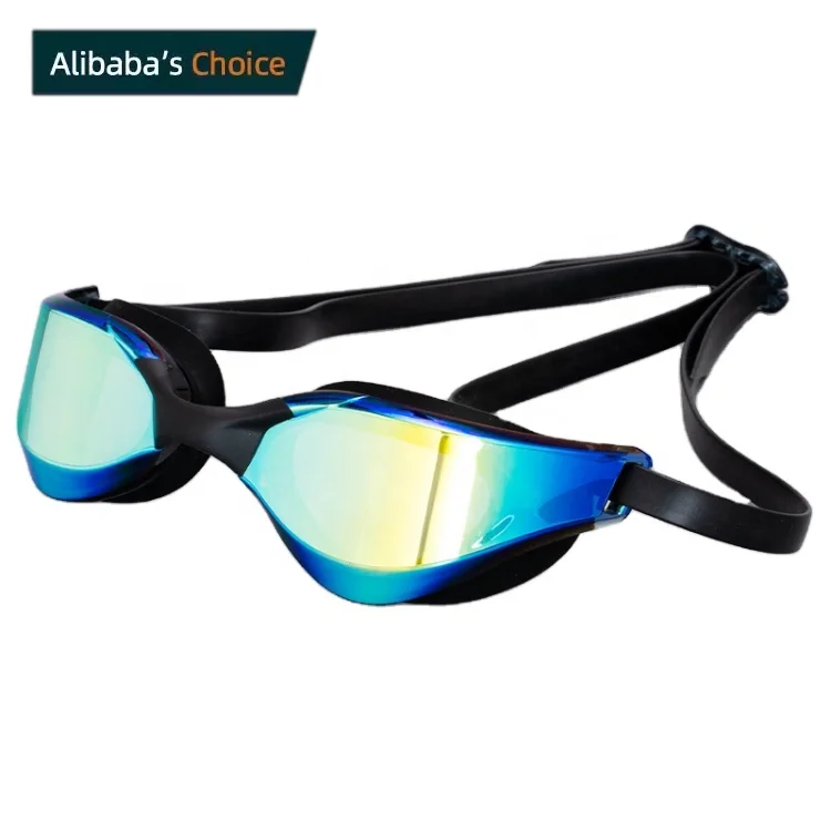 

FINA Approved new launch adult racing training anti fog swimming goggles