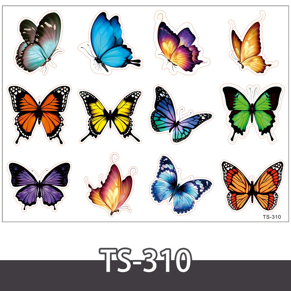

12pcs Butterfly Stickers for Laptop Skateboard Guitar Stationery Stickers DIY Fridge Car Bottle Decals Kids Toys decal