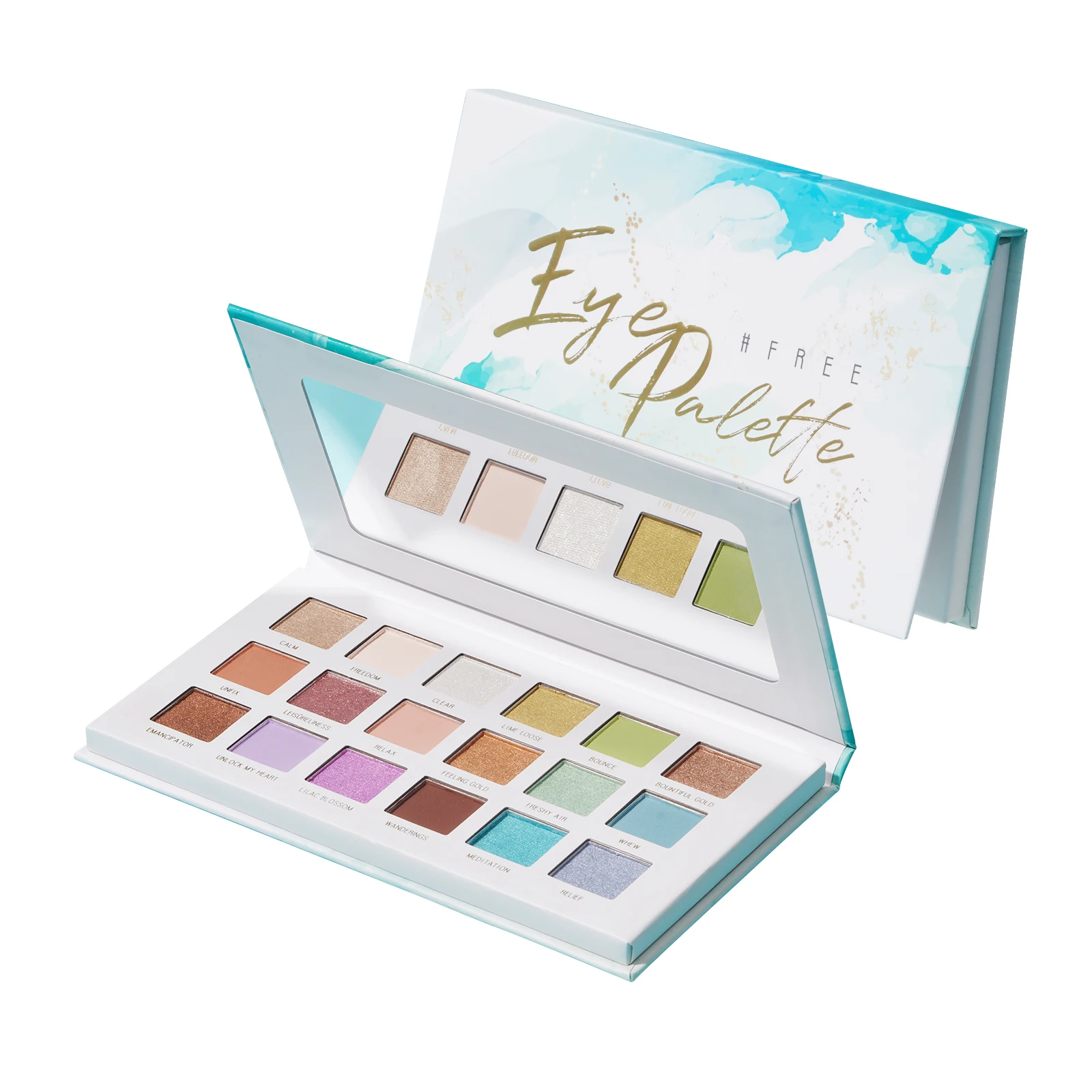 

Custom Makeup LACOMCHIR High Quality Palette in Stock Eyeshadow Makeup Palette New 2021 Arrival 18 Colors Waterproof Eye makeup