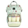 Korean style Fashion Multifunction Pattern mommy bags Baby Diaper Backpack Nursing Nappy Bag with Printing Pattern
