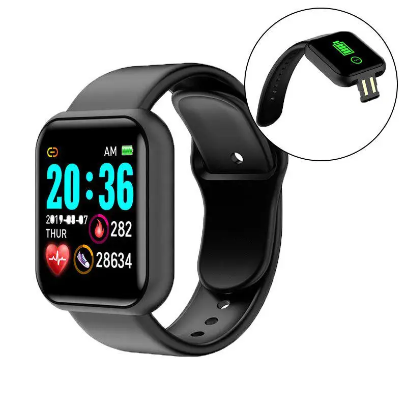 

Y68 Smartwatch Fitness Tracker Blue-tooth Smart Watch Men Women Waterproof Reloj Inteligente Sport Digital Watches Bracelet