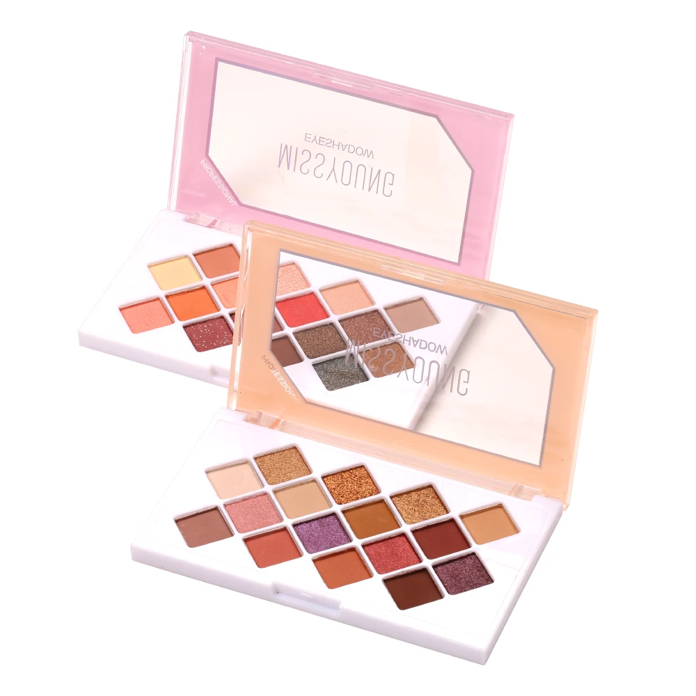 

Matte and Shimmer pink looks cosmetics eyeshadow palette private label custom logo