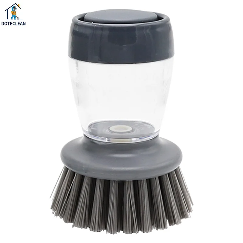 

Kitchen pot washing brush multiple replaceable automatic filling dishwashing brush pot household Stovetop decontamination brush