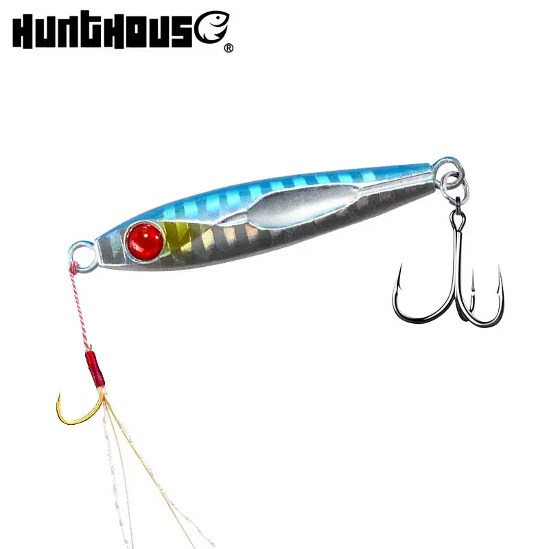 

Hunthouse long casting bass baits fishing lure light fishing lures metal jig lure, 5 colors