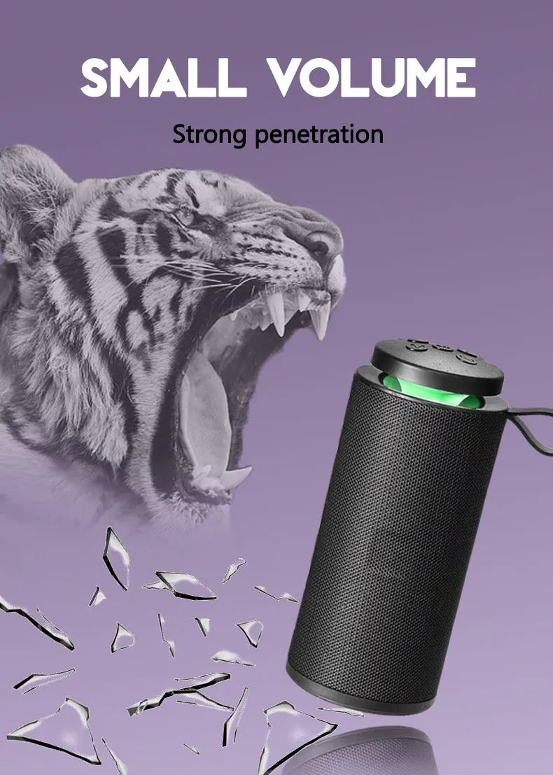 Portable Speaker Wireless 2021 New Product Factory wholesale Oem/Odm Mobile Phone Accessories Car Mini Subwoofer Dj Speaker Box - ANKUX.COM