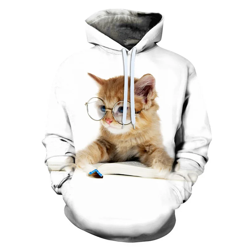 

Cat with glasses 3D Sublimation Sweater